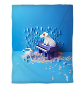 Cosmic exploration theme on elegant duvet cover.